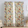 Earthy Greenland Home Astoria Curtain With Stylish Botanical Print For Cozy Home Decor