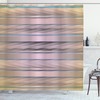 Earthy Zig Zag Motif Geometric Pattern Shower Curtain For Modern Bathroom Decor