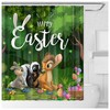 Easter Basket Eggs Waterproof Shower Curtain - Festive Bathroom Decor