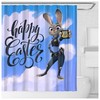 Easter Bunny And Eggs Shower Curtain - Cute Spring Bathroom Decor