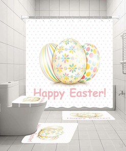Easter Bunny Cartoon Characters Shower Curtain - Festive And Cute Prints