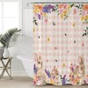 Easter Bunny Cartoon Rabbit Shower Curtain - Green Grassland Bathroom Decor
