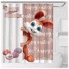 Easter Bunny & Colored Eggs Shower Curtain - Colorful Bathroom Decor