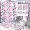 Easter Bunny Eggs Shower Curtain, Cute Rabbit Head Decoration For Your Bathroom