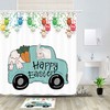 Easter Bunny Farmhouse Funny Shower Curtain - Holiday Bathroom Decor