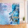 Easter Bunny Rabbit Eggs Shower Curtain - Cartoon Waterproof Bathroom Decor
