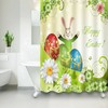 Easter Bunny Shower Curtain For Spring Bathroom Decor