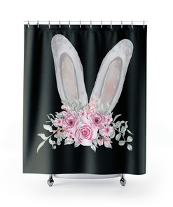 Easter Bunny Shower Curtain With Best Shower Curtains