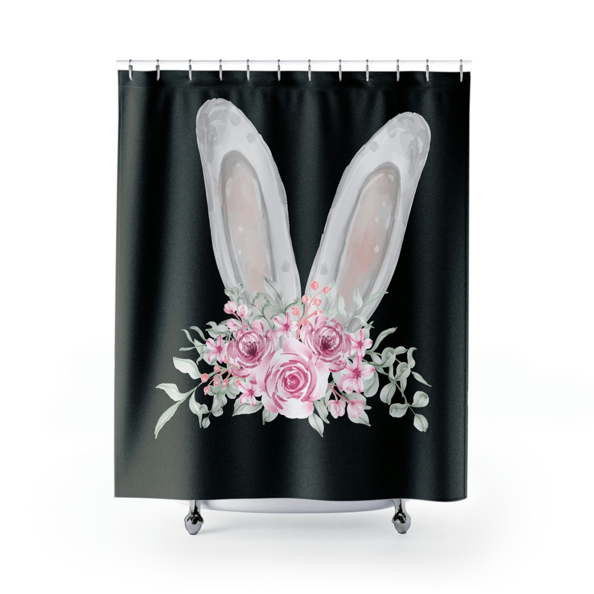Easter Bunny Shower Curtain With Best Shower Curtains