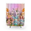 Easter Bunny With Eggs And Cute Animals Spring Shower Curtain With Bathroom Shower Curtains