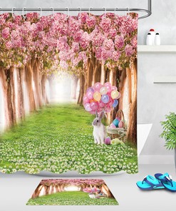 Easter Chick And Eggs Shower Curtain For A Traditional Bathroom Decor, Classic Bathroom Accessories