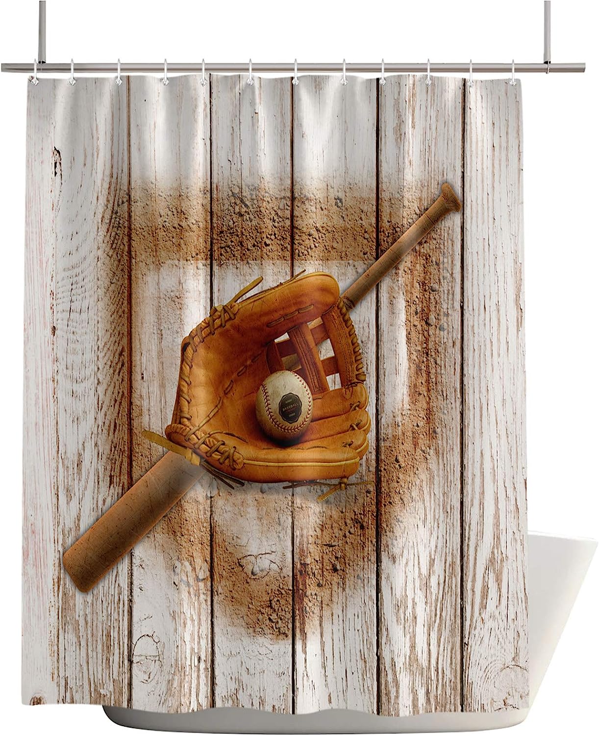 Easter Cute Sloth Shower Curtain For Wildlife And Nature Bathroom Decor - Image 2