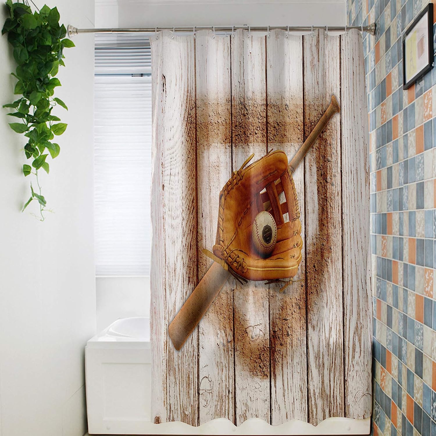 Easter Cute Sloth Shower Curtain For Wildlife And Nature Bathroom Decor - Image 4