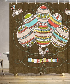 Easter Egg Hunt Shower Curtain For Spring Bathroom Decor
