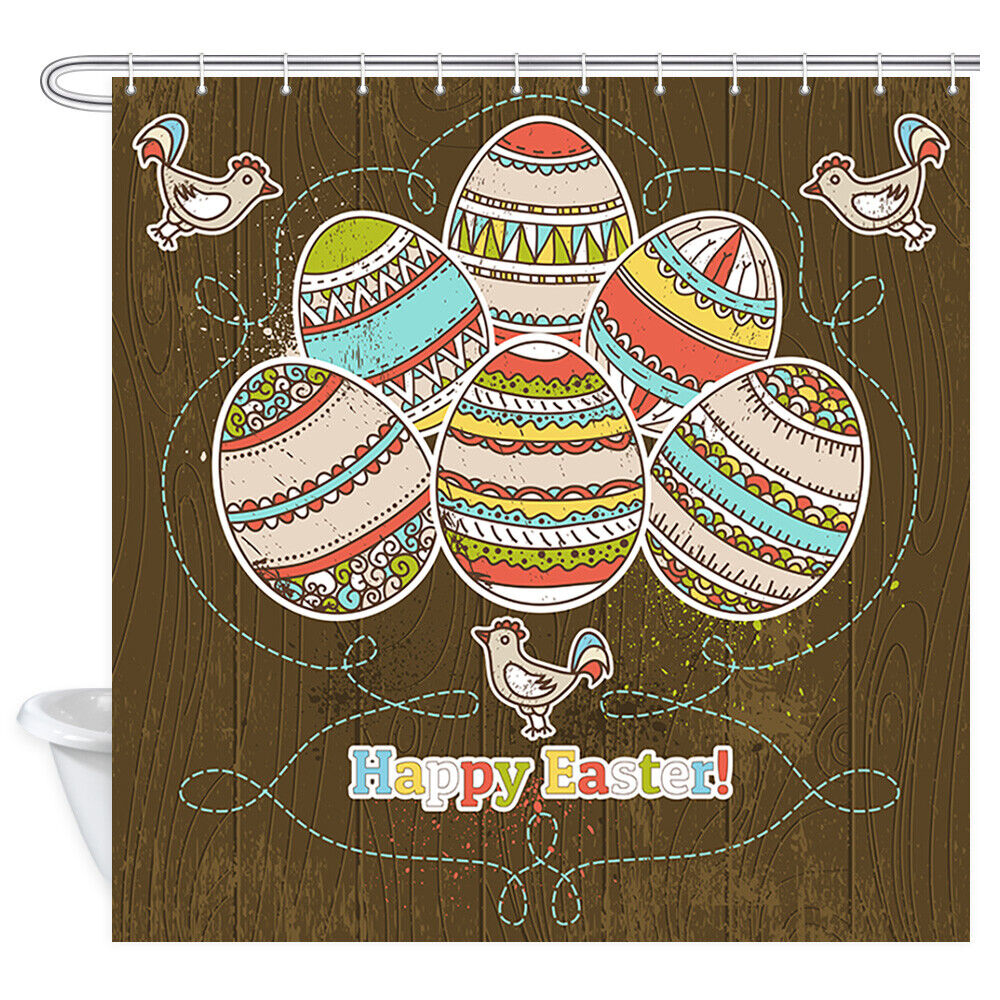 Easter Egg Hunt Shower Curtain For Spring Bathroom Decor - Image 2