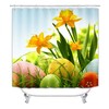 Easter Egg Hunt Shower Curtain With Hidden Egg Design