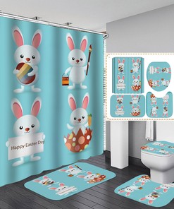 Easter Egg Hunt Shower Curtain With Spring Vibes