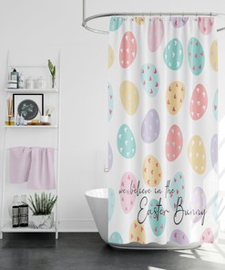 Easter Egg Shower Curtain With Cute Shower Curtain And At Home Shower Curtains