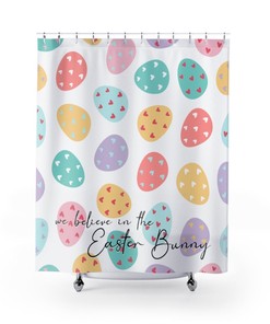 Easter Egg Shower Curtain With Cute Shower Curtain And At Home Shower Curtains