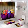 Easter Eggs And Flowers Shower Curtain For Spring Bathroom Decor