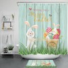 Easter Eggs Color Painting Shower Curtain - Festive Bathroom Decoration