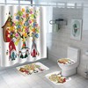 Easter Eggs On Blue Truck Shower Curtain - Rustic Farmhouse Bathroom Decor
