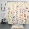 Easter Eggs Shower Curtain With Spring Quotes