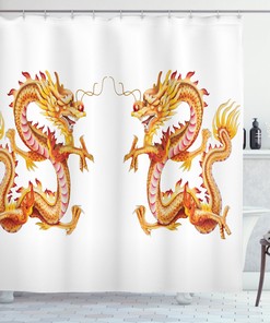 Eastern Philosophy Dragon Shower Curtain For A Serene Bathroom