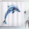 Eco-Friendly Dolphin Shower Curtain For Bathroom