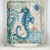 Eco-Friendly Seahorse Shower Curtain for Sustainable Bathroom Decor