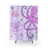 Edgy Boho Octopus Retro Print Shower Curtain for Bathroom Decor
