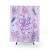 Edgy Boho Octopus Retro Shower Curtain for Bathroom Decor