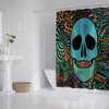 Edgy Skulls Bath Shower Curtain - A Bold Statement In Your Bathroom