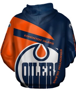 Edmonton Oilers All Over Print 3D Zip Hoodie Gifts For Fans
