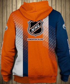 Edmonton Oilers Cute Design All Over Print 3D Pullover Hoodie