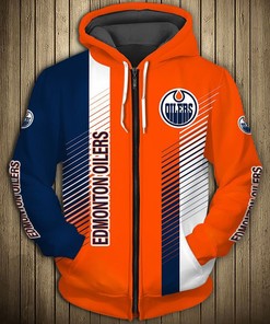 Edmonton Oilers Cute Design All Over Print 3D Pullover Hoodie 