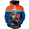 Edmonton Oilers Mascot All Over Print 3D Hoodie For Fans 