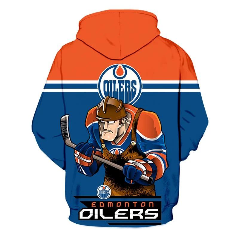 Edmonton Oilers Mascot All Over Print 3D Hoodie For Fans