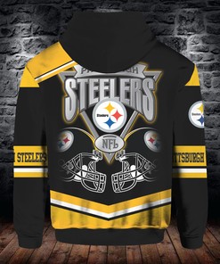 Effortlessly Chic Look With Pittsburgh Steelers Cute Long Sleeve Zip Hoodie For Fans