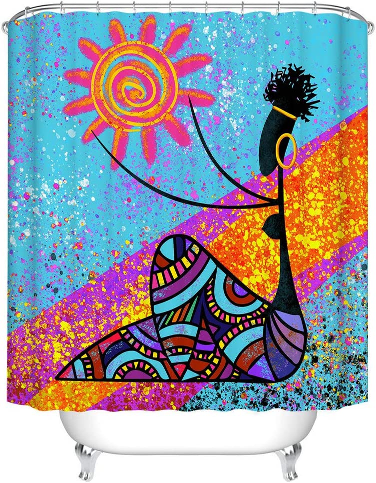Egyptian Sun Shower Curtain - Artistic Bathroom Decor