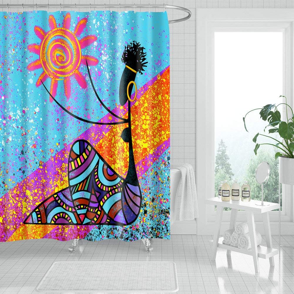 Egyptian Sun Shower Curtain - Artistic Bathroom Decor