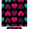 Eiffel Tower Heart Waterproof Shower Curtain, Paris Bathroom Decor - 