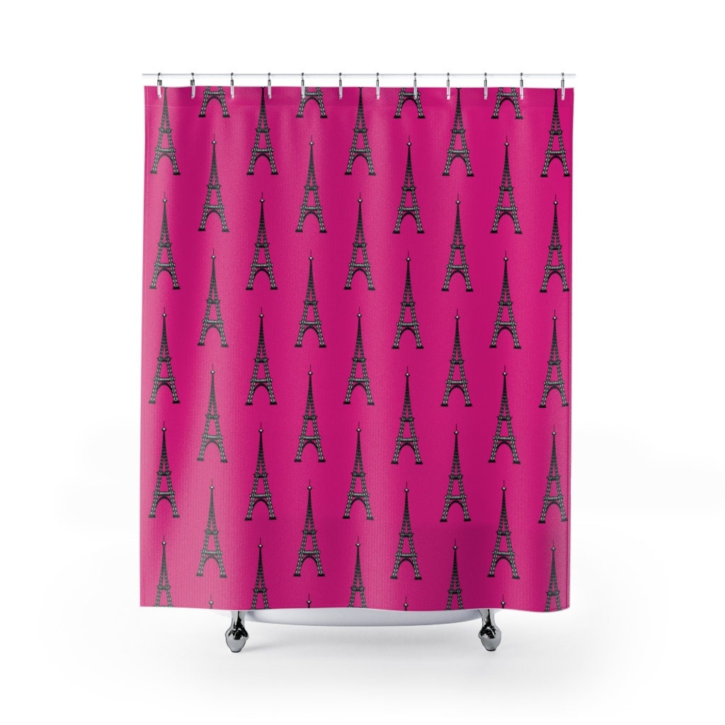 Eiffel Tower Paris Shower Curtain For Bathroom -