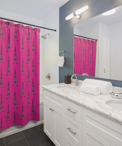 Eiffel Tower Paris Shower Curtain For Bathroom -