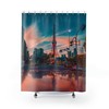 Eiffel Tower Shower Curtain For A Parisian-Inspired Bathroom Decor, Travel-Themed Bathroom Accessories