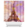 Eiffel Tower Sunset Shower Curtain With Scenic View