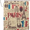 Eiffel Tower Theme Drawings Shower Curtain With Waterproof Fabric Bath Curtain For French Bathroom Decor