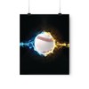 Electric Baseball Poster For Office Or Bedroom Wall Art
