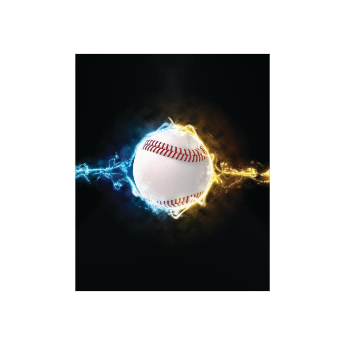 Electric Baseball Poster For Office Or Bedroom Wall Art