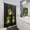 Elegant And Playful Black Frog Shower Curtain - A Perfect Addition To Your Bathroom Decor